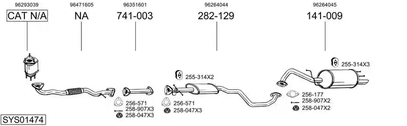BOSAL SYS01474