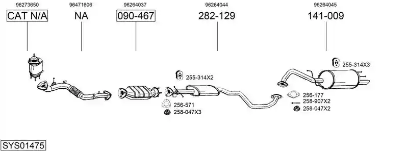 BOSAL SYS01475