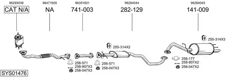 BOSAL SYS01476