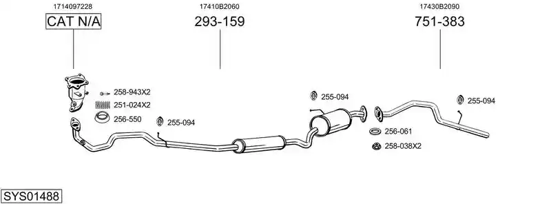 BOSAL SYS01488