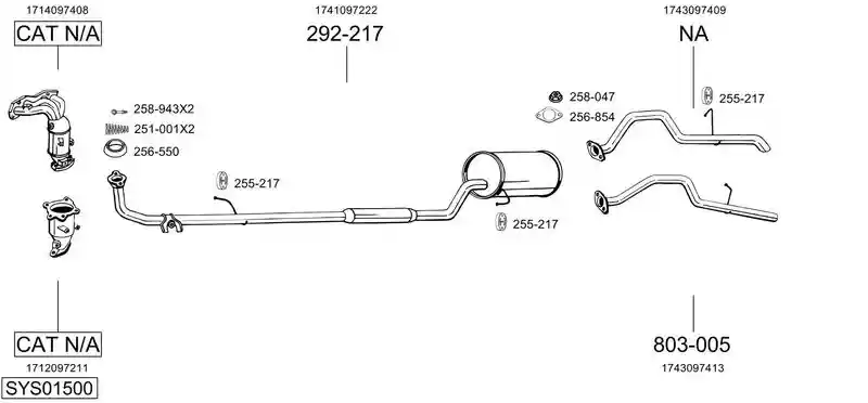 BOSAL SYS01500