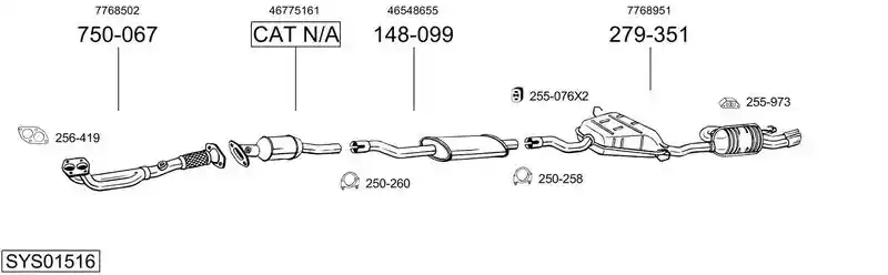 BOSAL SYS01516