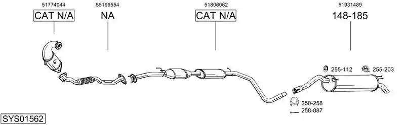 BOSAL SYS01562