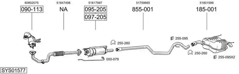 BOSAL SYS01577