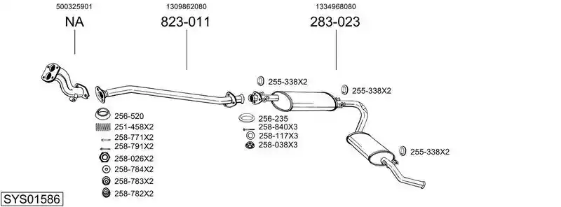 BOSAL SYS01586