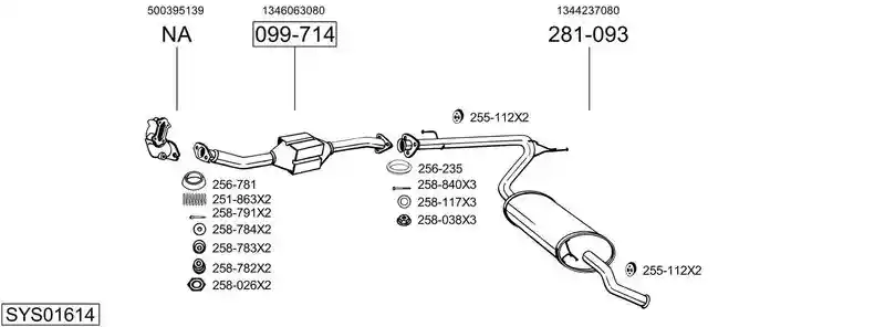 BOSAL SYS01614