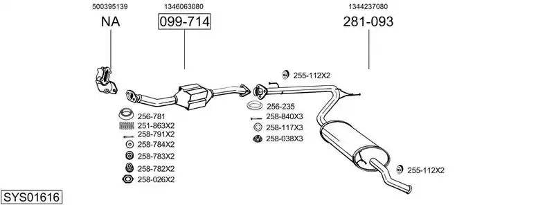 BOSAL SYS01616