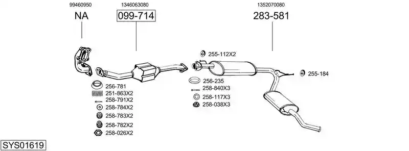 BOSAL SYS01619