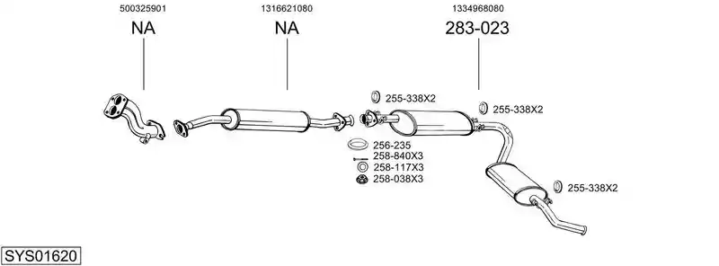 BOSAL SYS01620