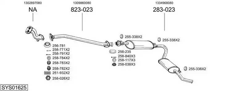 BOSAL SYS01625