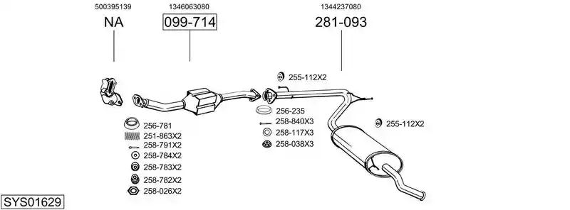 BOSAL SYS01629