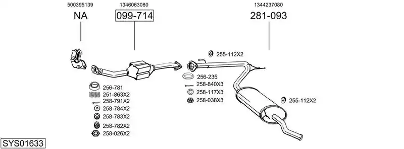 BOSAL SYS01633 BOSAL SYS01633