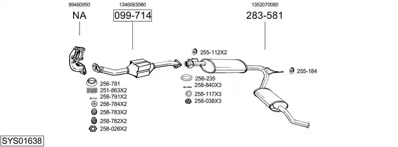 BOSAL SYS01638