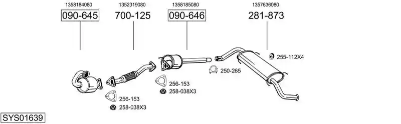 BOSAL SYS01639