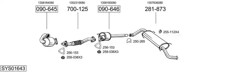 BOSAL SYS01643