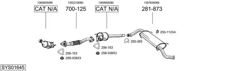 BOSAL SYS01645