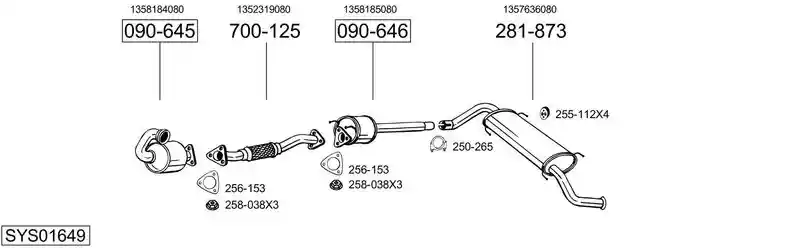 BOSAL SYS01649