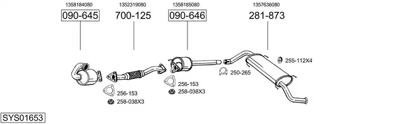 BOSAL SYS01653