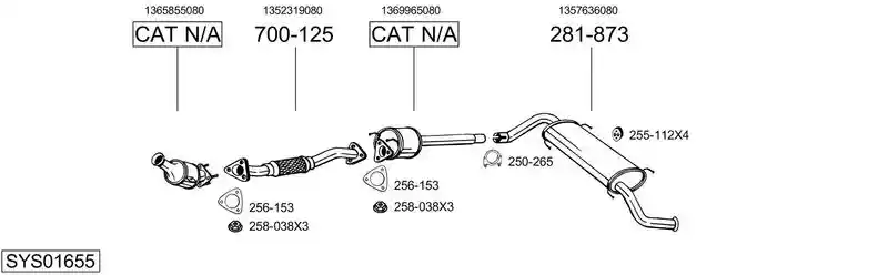 BOSAL SYS01655
