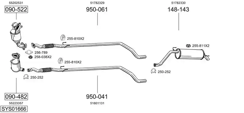 BOSAL SYS01666 BOSAL SYS01666