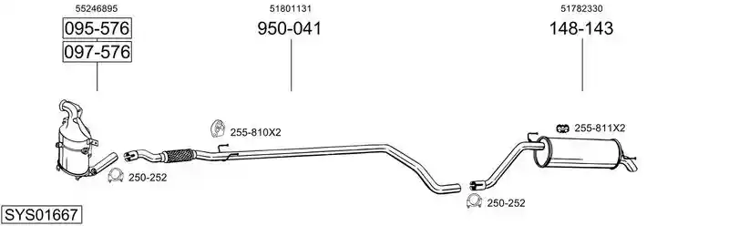 BOSAL SYS01667 BOSAL SYS01667