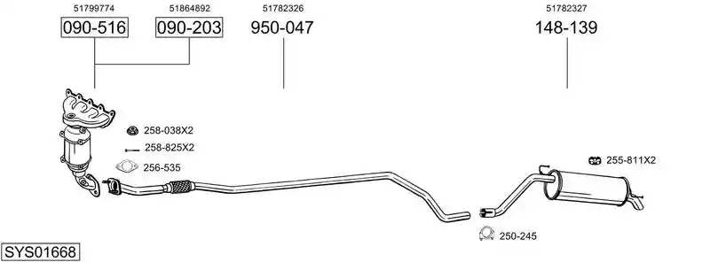 BOSAL SYS01668