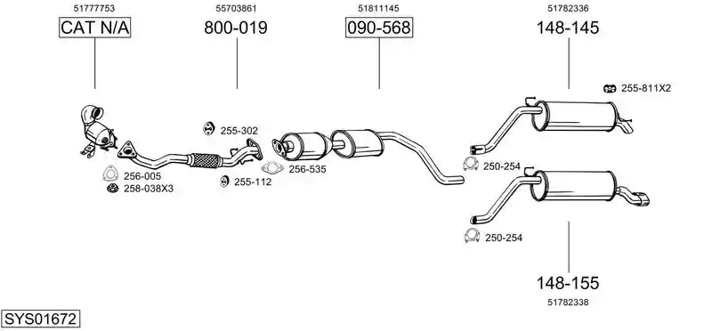 BOSAL SYS01672