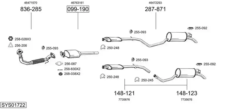 BOSAL SYS01722