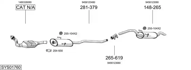 BOSAL SYS01760