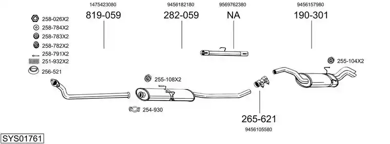 BOSAL SYS01761