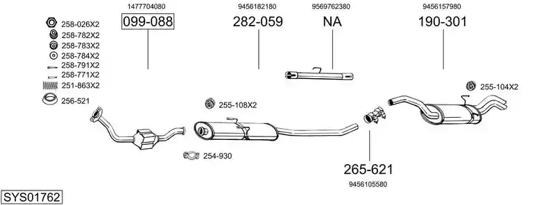 BOSAL SYS01762