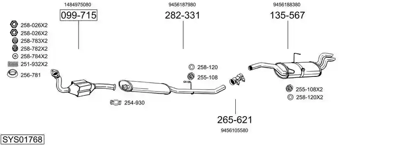 BOSAL SYS01768