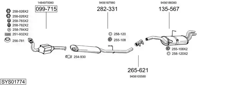 BOSAL SYS01774