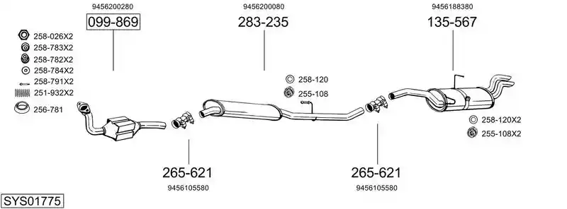 BOSAL SYS01775