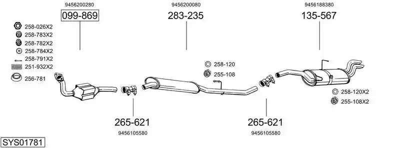 BOSAL SYS01781