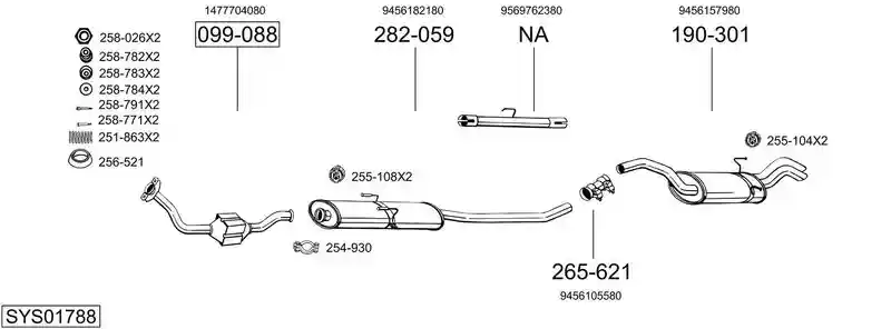 BOSAL SYS01788
