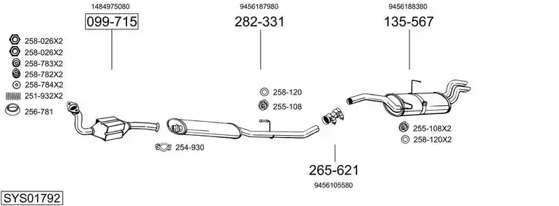 BOSAL SYS01792