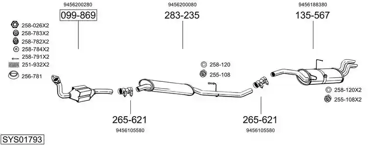 BOSAL SYS01793