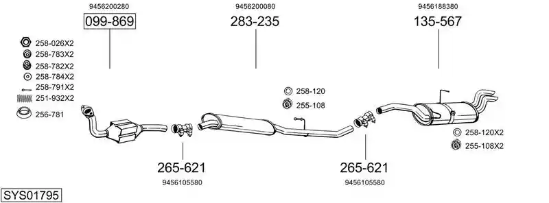 BOSAL SYS01795