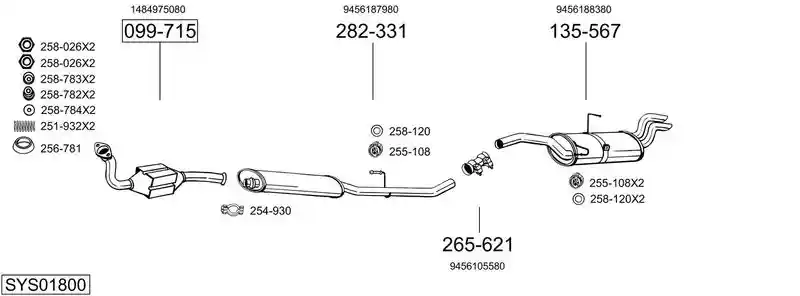 BOSAL SYS01800
