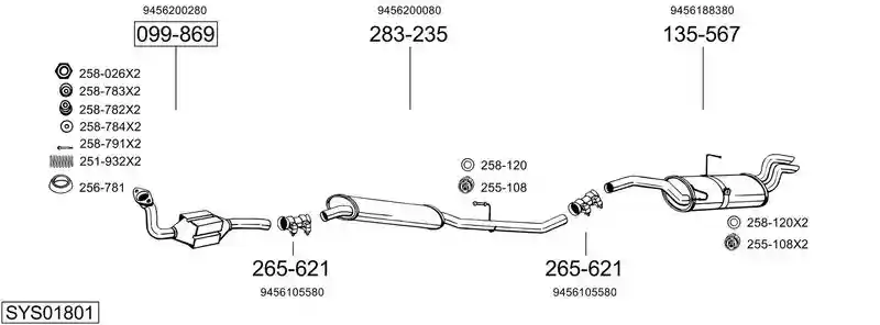 BOSAL SYS01801