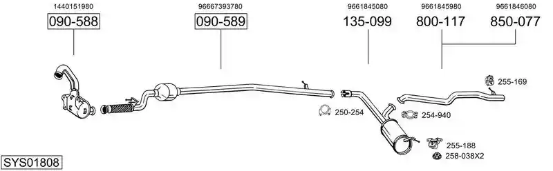 BOSAL SYS01808