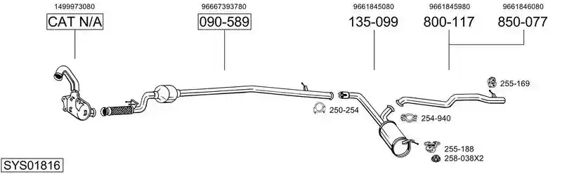 BOSAL SYS01816