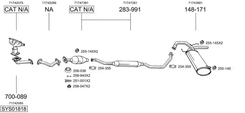 BOSAL SYS01818