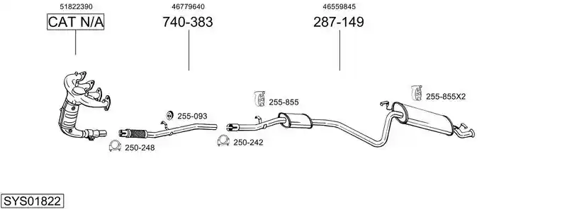 BOSAL SYS01822