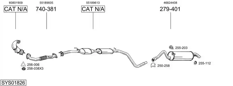 BOSAL SYS01826