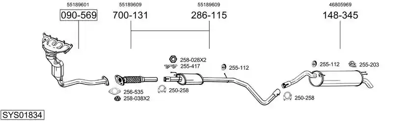 BOSAL SYS01834