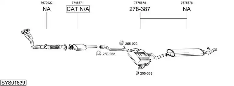 BOSAL SYS01839