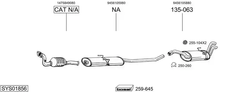 BOSAL SYS01856