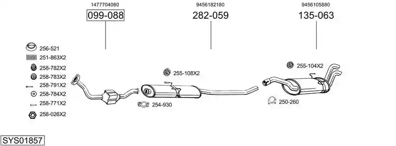 BOSAL SYS01857